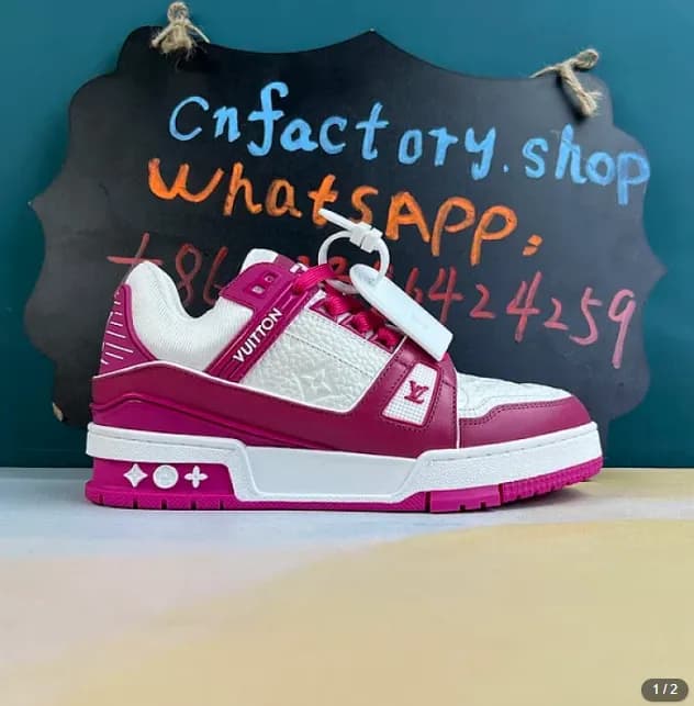 Lv Trainer Low White Fuchsia - KakoBuy Spreadsheet
