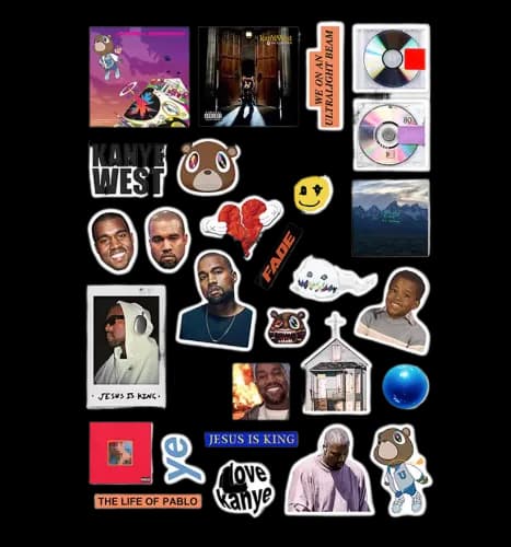 KANYE WEST STICKERS - KakoBuy Spreadsheet
