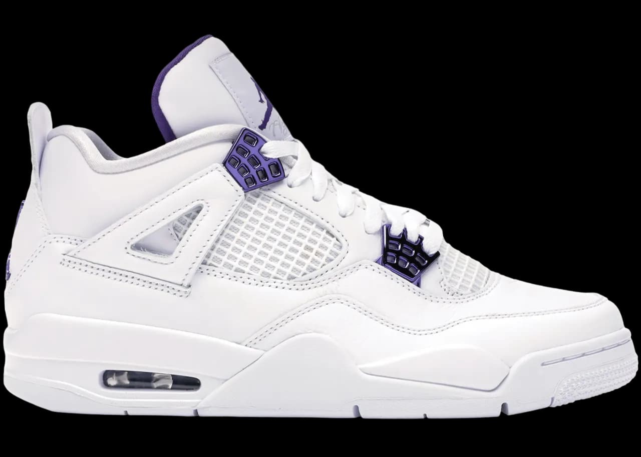 Jordan 4 purple metallic