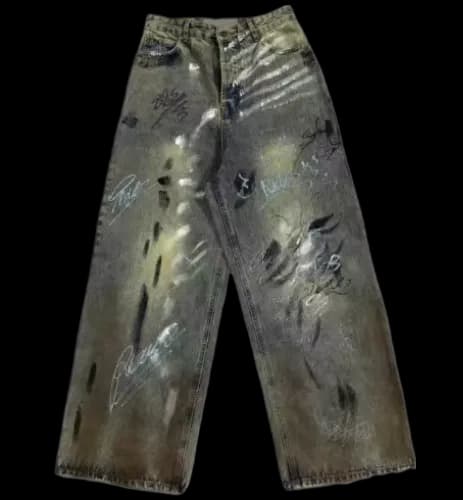 BALENCIAGA STAINED GRAFFITI JEANS - KakoBuy Spreadsheet