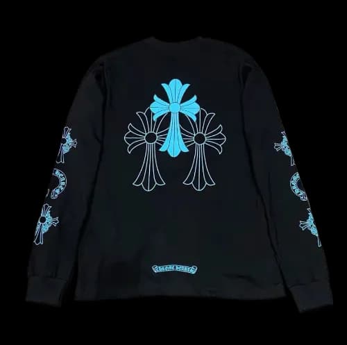 CHROME HEARTS BLUE LOGO LONG SLEEVE TEE - KakoBuy Spreadsheet