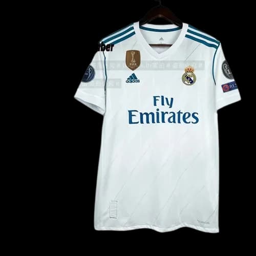 17-18 Real Madrid home jersey Champions League version