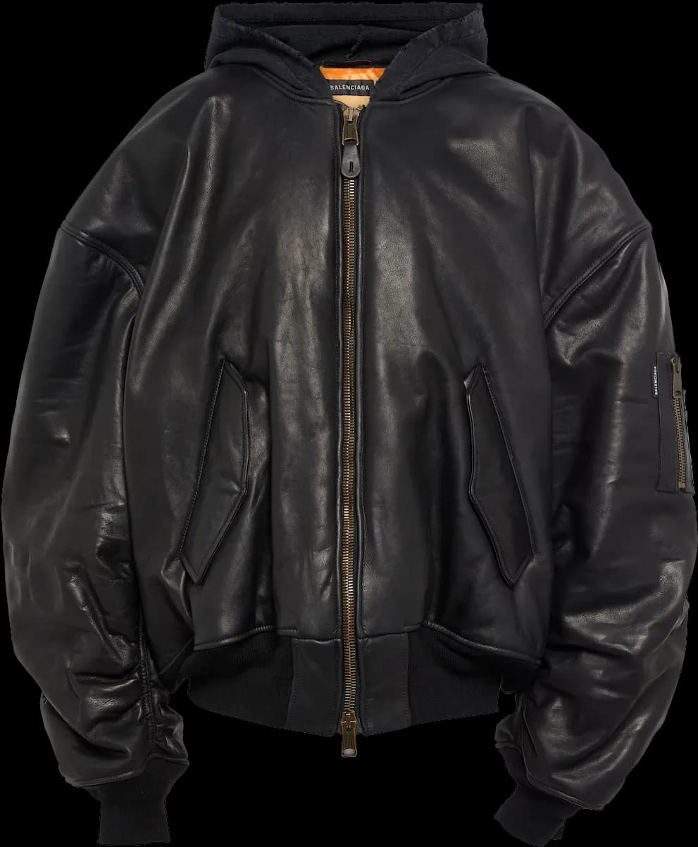 Balenciaga Leather Bomber Jacket - KakoBuy Spreadsheet