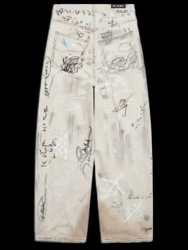 BALENCIAGA GRAFFITI JEANS