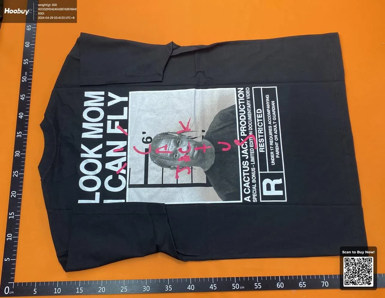 Travis Scott tee - KakoBuy Spreadsheet