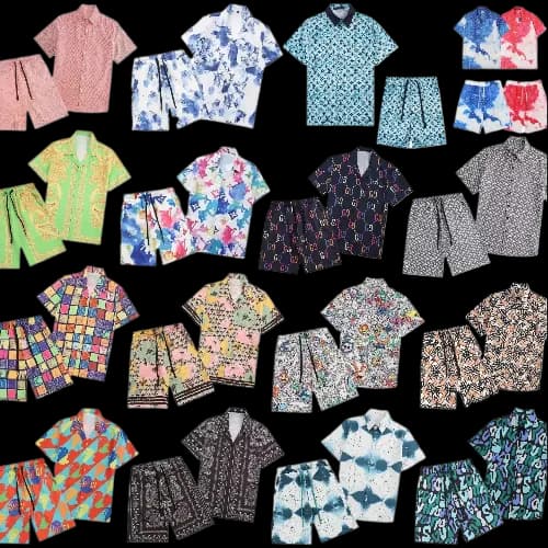 Luxury Summer Set Shirt + Shorts (Louis Vuitton, Gucci, Burberry, Fendi, Versace) - KakoBuy Spreadsheet