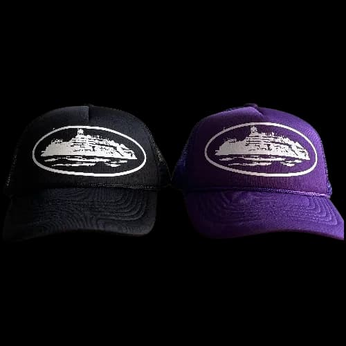 cORTEIZ TRUCKER CAP BLACK-PURPLE - KakoBuy Spreadsheet