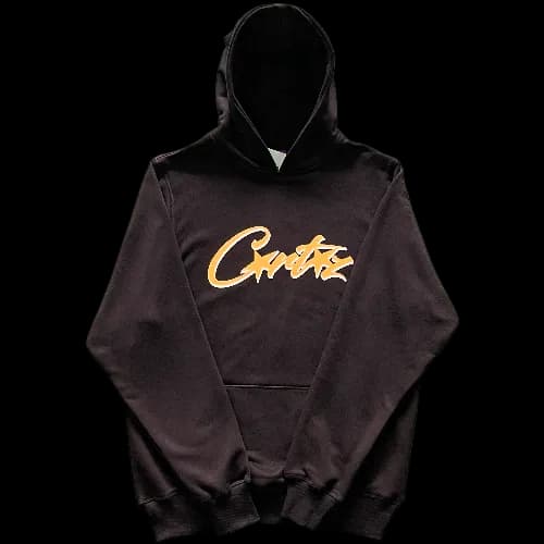 CORTEIZ HOODIE BLACK-ORANGE