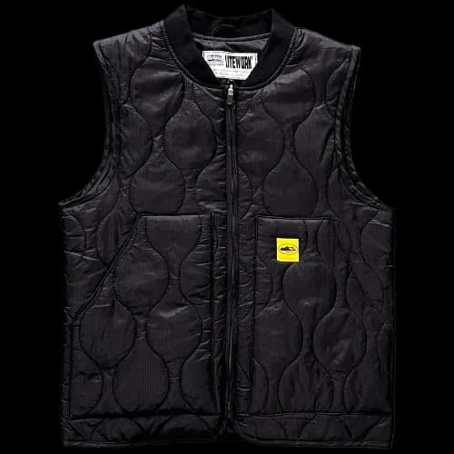 corteiz vest Guerillaz Lightweight Quilted Black - KakoBuy Spreadsheet