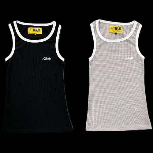 corteiz tanktop Men's white edge - KakoBuy Spreadsheet