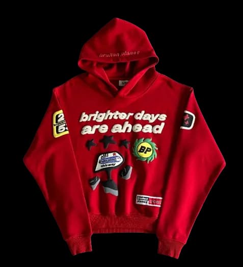 Broken Planet Hoodie Red Future - KakoBuy Spreadsheet