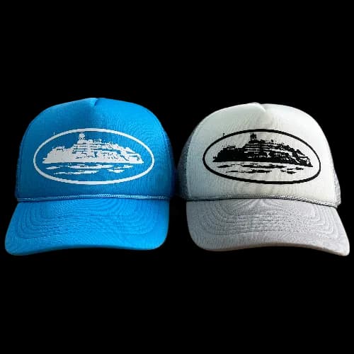 corteiz cap trucker grey - baby blue - KakoBuy Spreadsheet