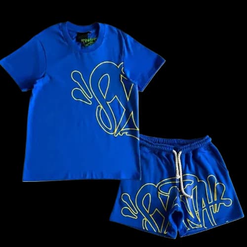 Syna World Summer Set Blue Yellow Tee and Shorts - KakoBuy Spreadsheet