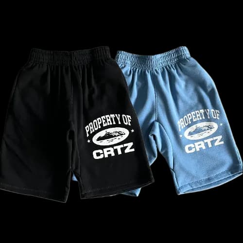 corteiz shorts property black -baby blue - KakoBuy Spreadsheet
