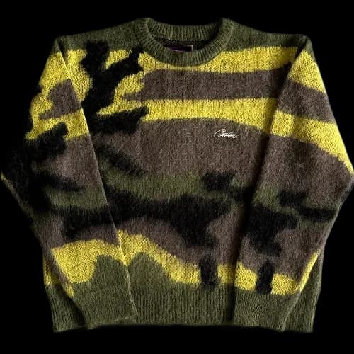 corteiz crewneck Mohair Camo Knitted - KakoBuy Spreadsheet