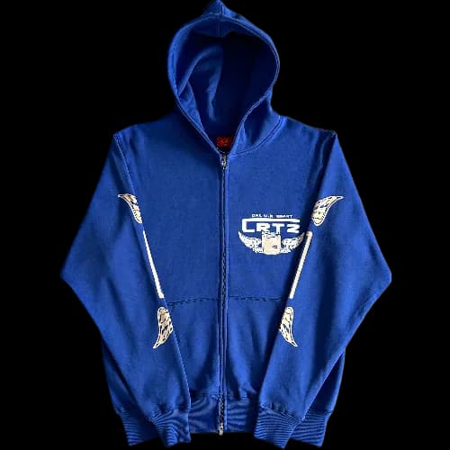 corteiz hoodie zip up gasolina blue - KakoBuy Spreadsheet