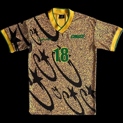 cortei tee jersey yellow and black all-over printed football - KakoBuy Spreadsheet