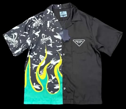 Prada Green Flames Polo - KakoBuy Spreadsheet