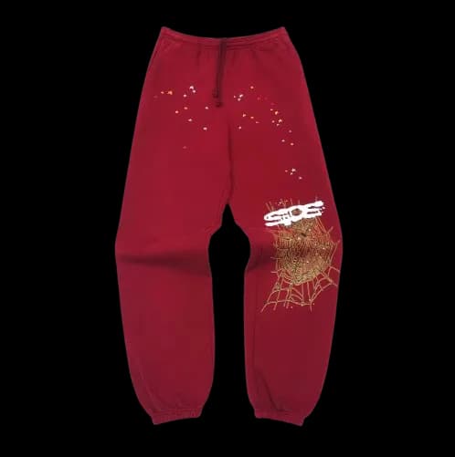 Sp5der Red Sweatpants