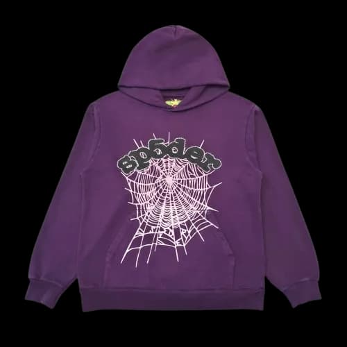 Sp5der Purple Hoodie
