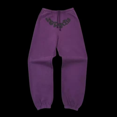 Sp5der Purple Sweatpants