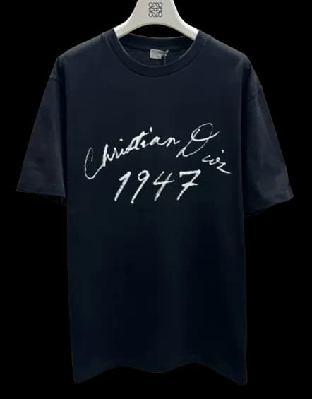 Dior 1947 Black Tee - KakoBuy Spreadsheet