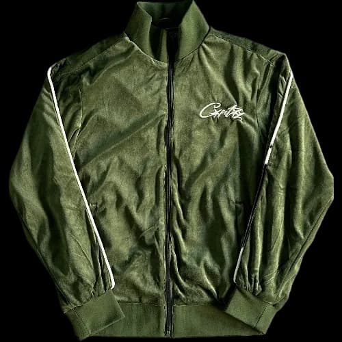 corteiz Velor tracksuit top – Green - KakoBuy Spreadsheet