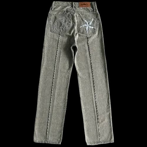 CORTEIZ JEANS STEAKED C-STAR DENIM - grey