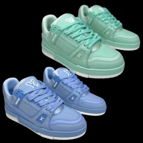 Louis Vuitton Trainers Aqua/Blue - KakoBuy Spreadsheet