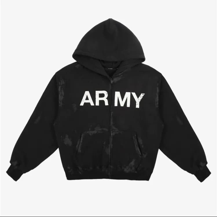 Army Zip Up Hoodie (3 Styles)