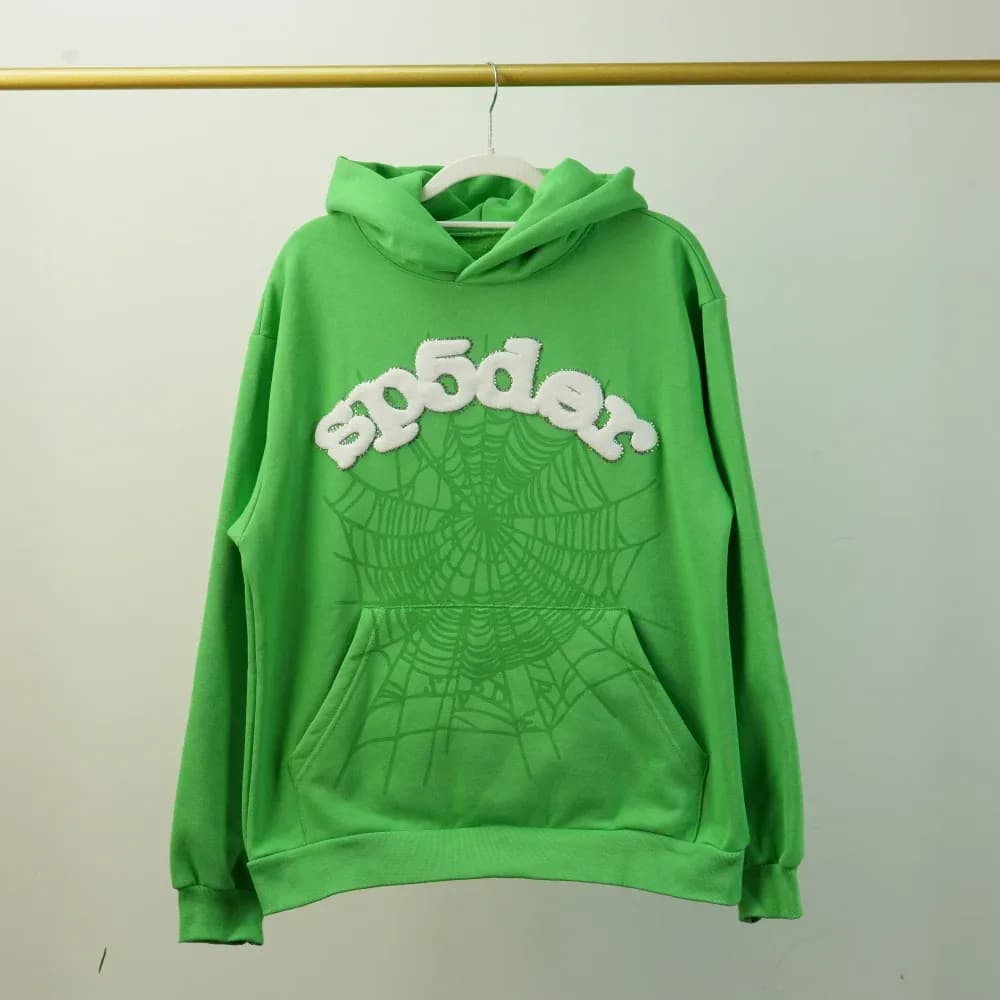 Sp5der Web Hoodie Green - KakoBuy Spreadsheet