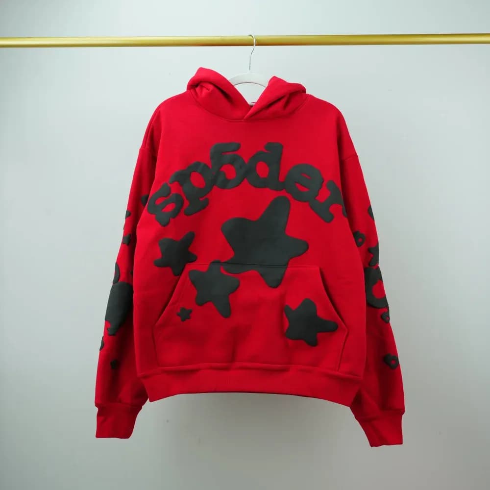 Sp5der Beluga Hoodie Red - KakoBuy Spreadsheet