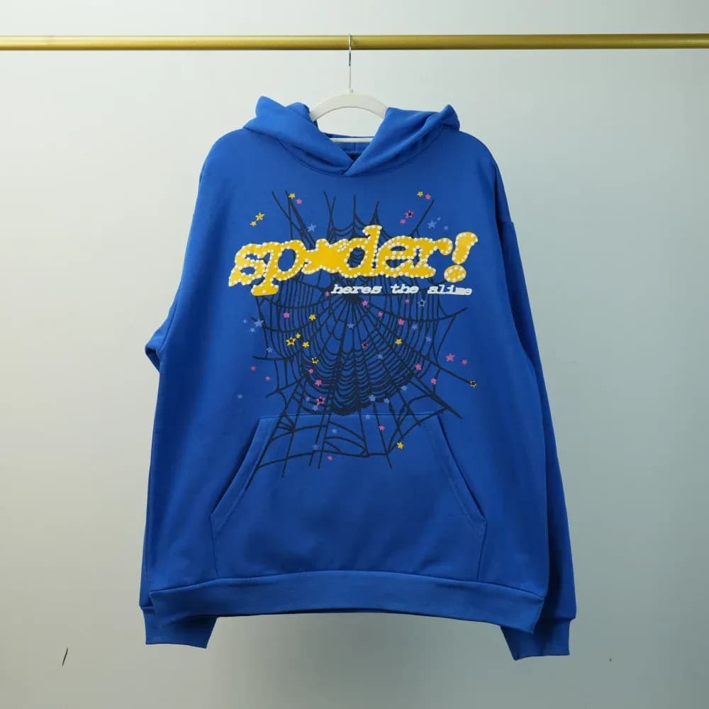 Sp5der TC Hoodie Blue - KakoBuy Spreadsheet