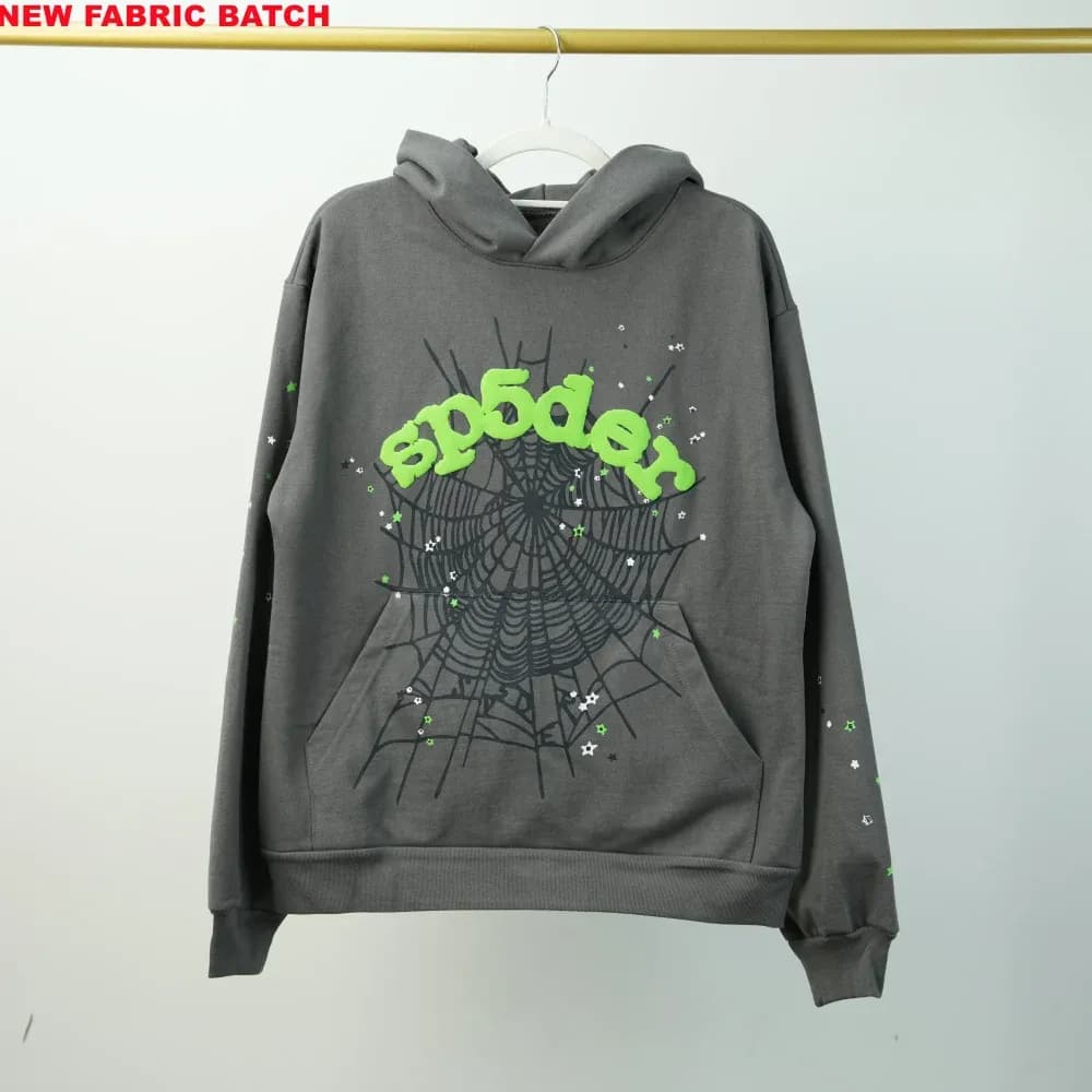 SP5DER WAIT WEB HOODIE Slate Grey - KakoBuy Spreadsheet