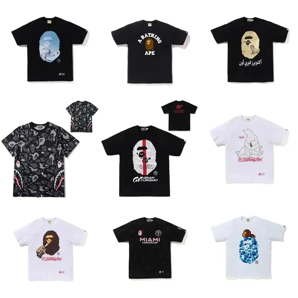Bape Tee Shirts (39+ Colorways) - KakoBuy Spreadsheet