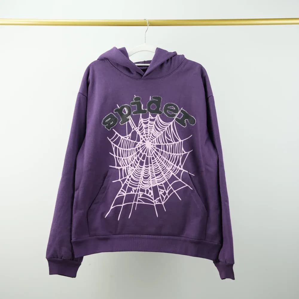 SPIDER F&F Sp5der Hoodie Purple - KakoBuy Spreadsheet
