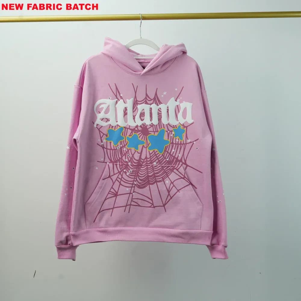 Sp5der Atlanta Hoodie 'Pink' - KakoBuy Spreadsheet