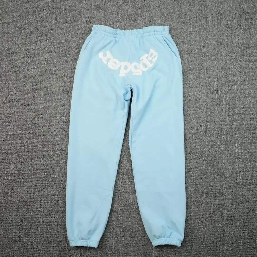 SP5DER WEB SWEATPANTS SKY BLUE - KakoBuy Spreadsheet