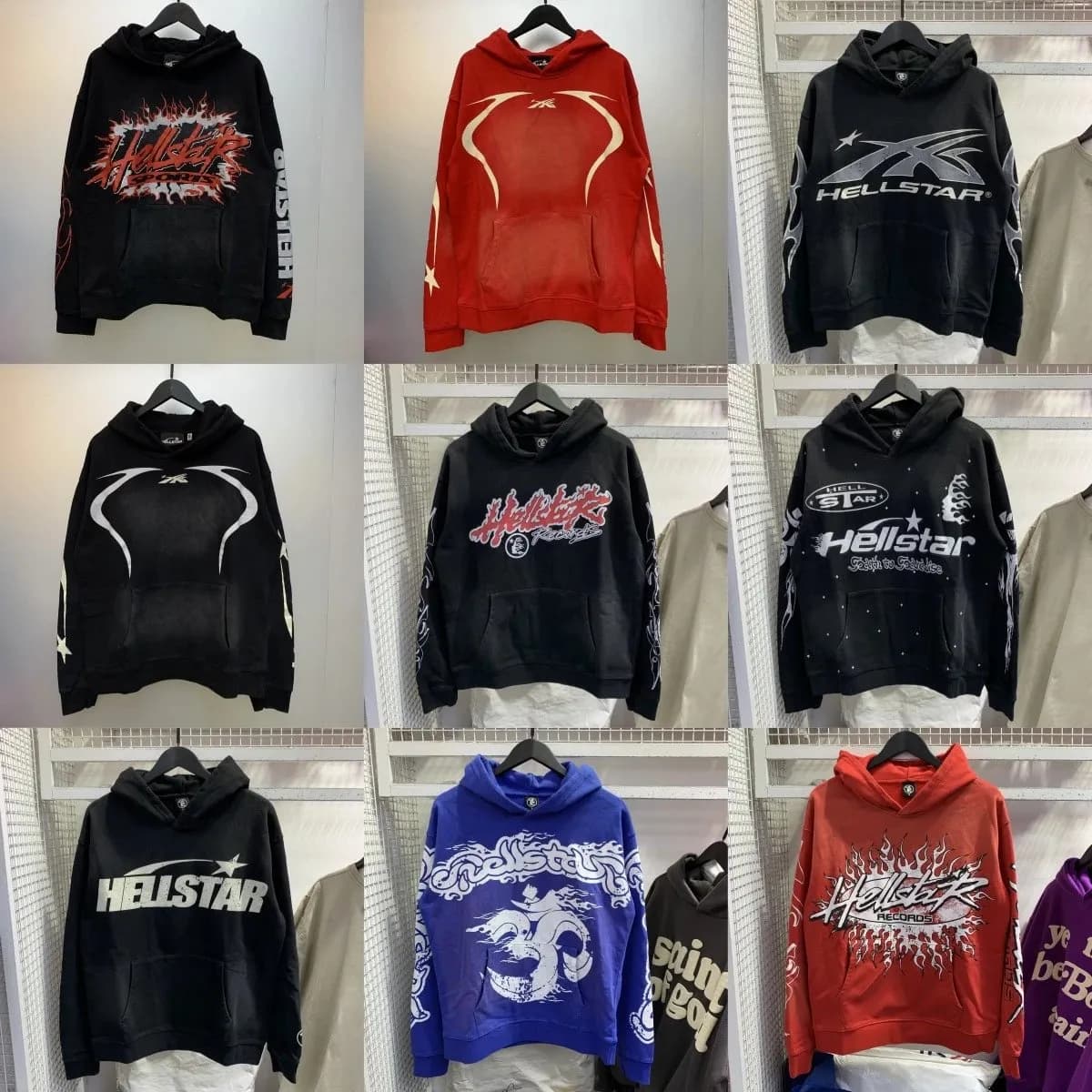 Hell*star  通帽衫男女情侣装洗水做旧卫衣 w2crep.com (45) - KakoBuy Spreadsheet