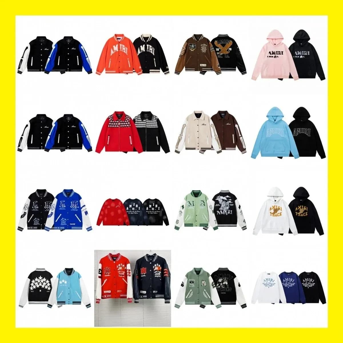 【52A-A】刺绣骨头印花飞行员休闲夹克外套男女棒球服冬季 (25) - KakoBuy Spreadsheet