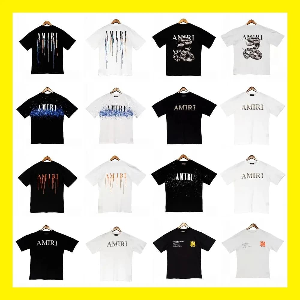 跨境批发泼墨流漆迷彩星空涂鸦字母短袖高街情侣装T恤iri (24)