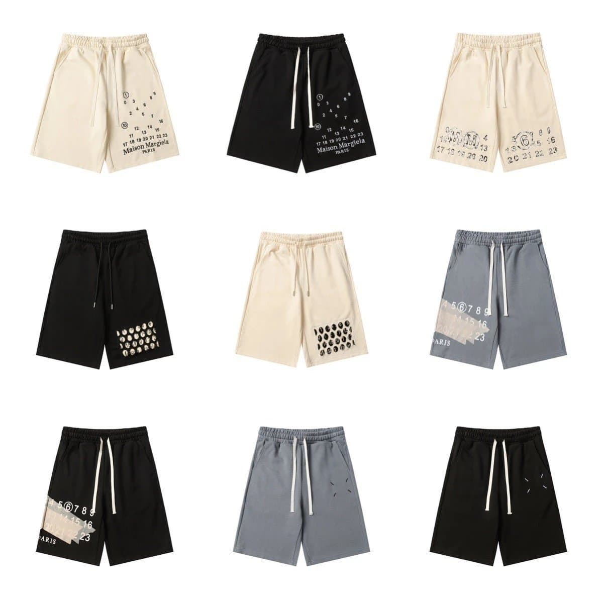 Number Print Sweat Shorts