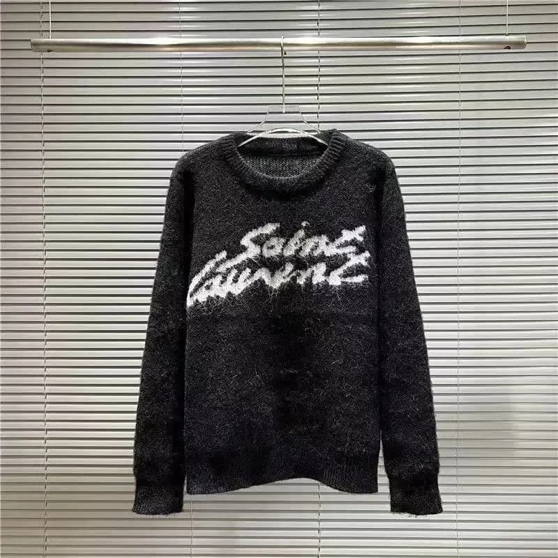Saint Laurent Signature Mohair Knit Sweater