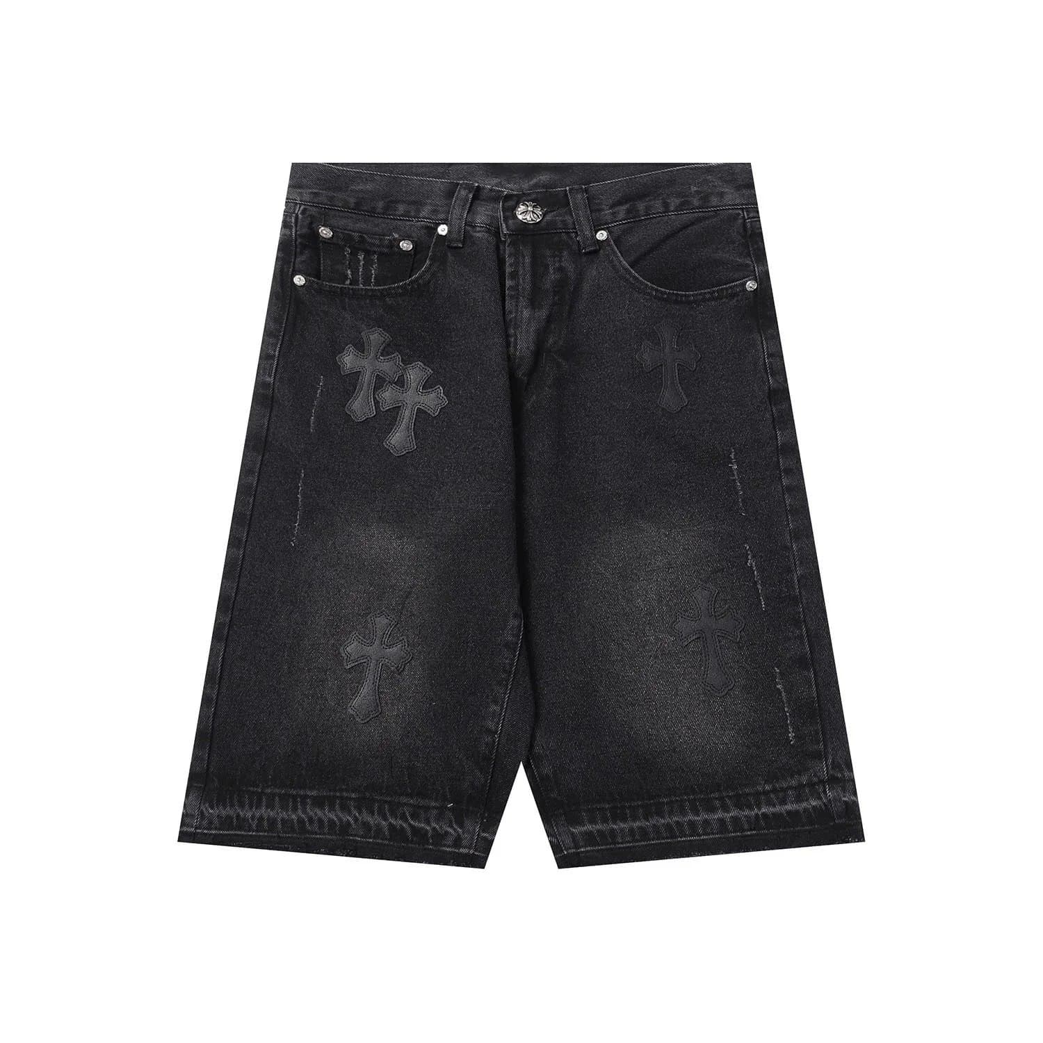 CH-Style Cross Denim Shorts