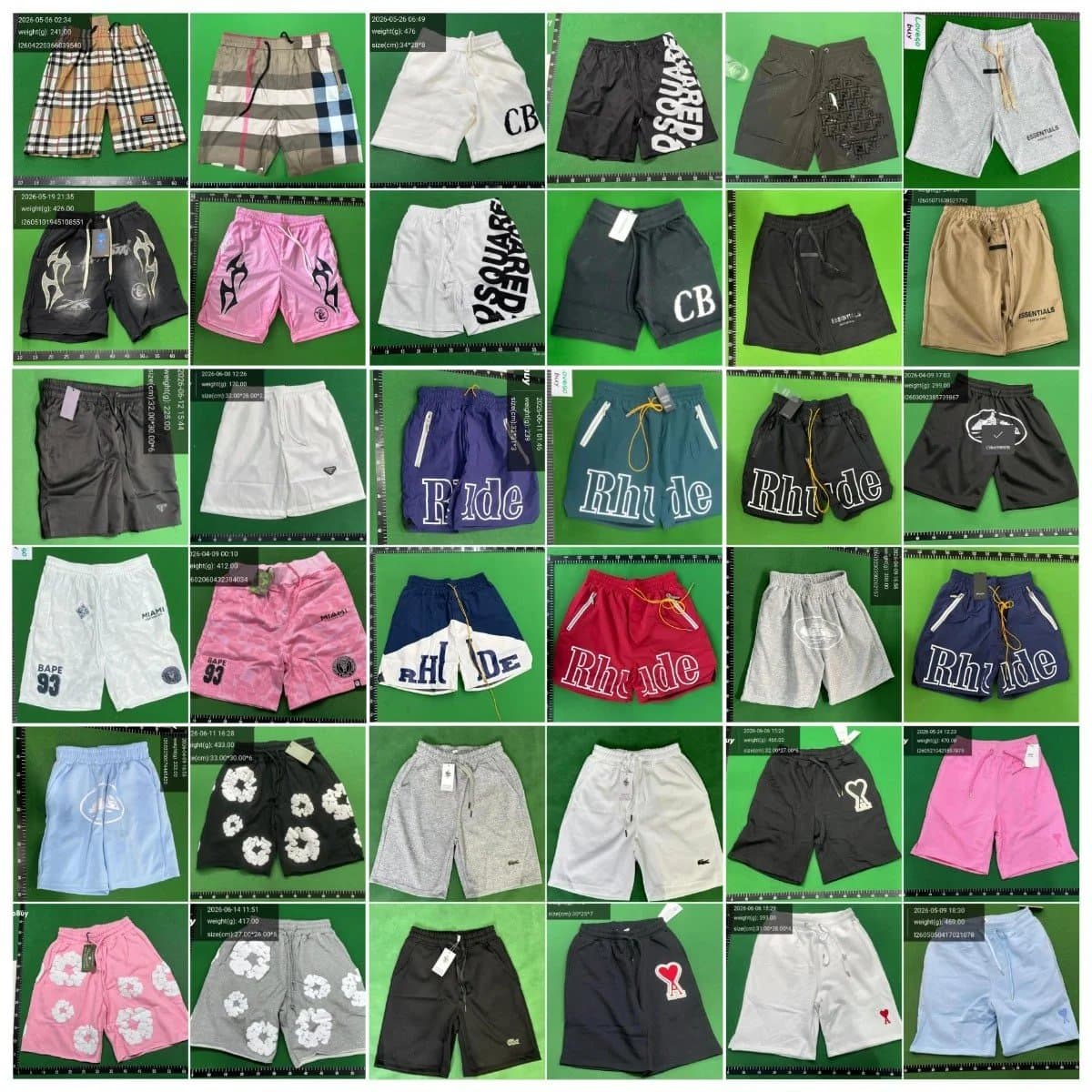 Logo Print Casual Shorts