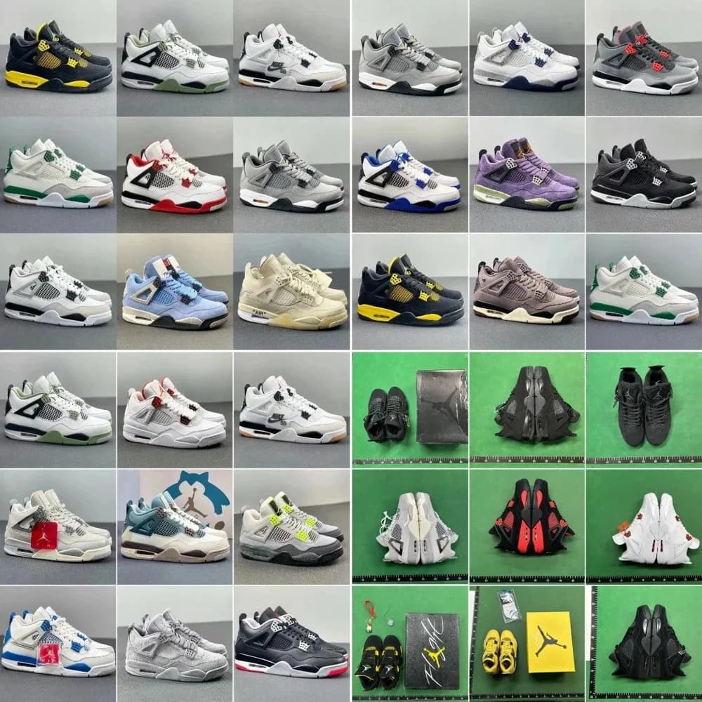 Jordan 4-Style Retro Sneaker Collection