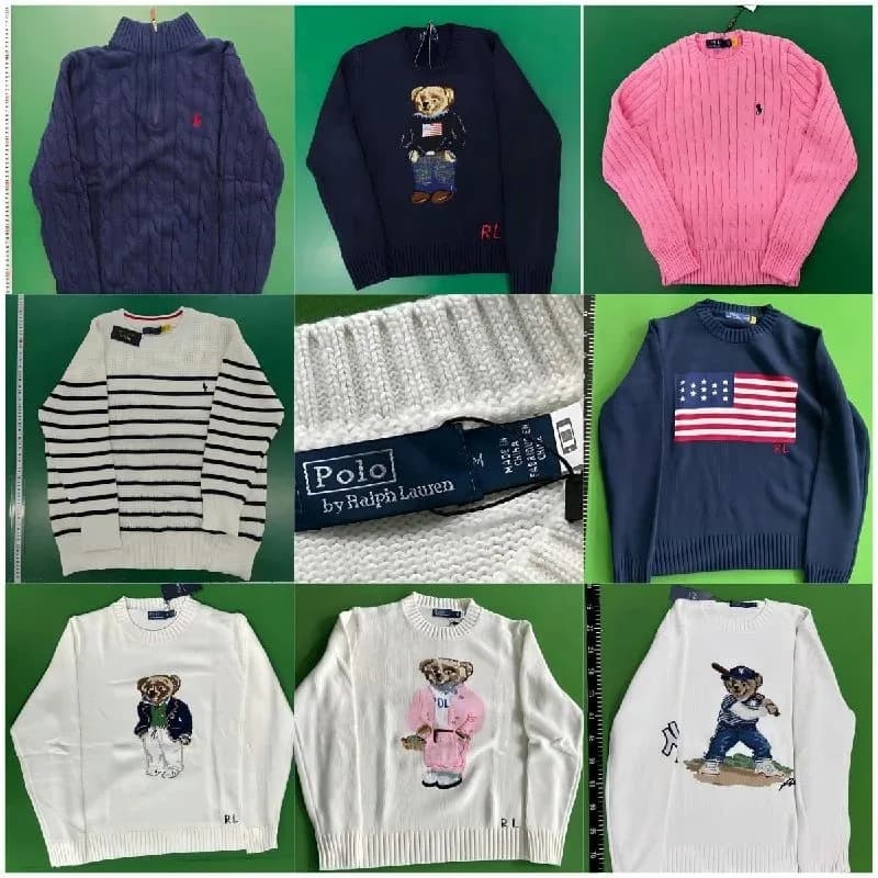 Polo Bear-Style Knit Sweater