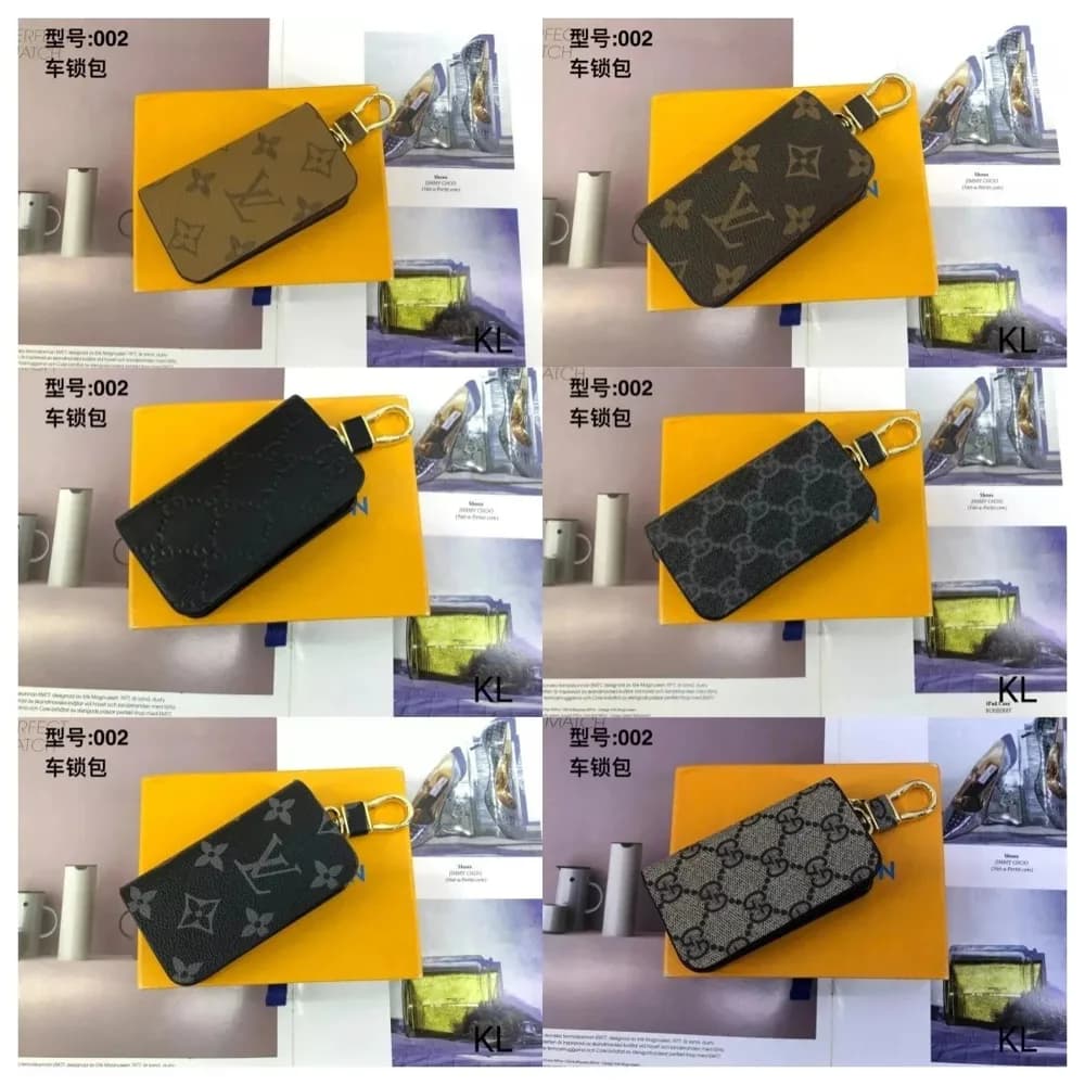 LV-Style Key Pouch Wallet