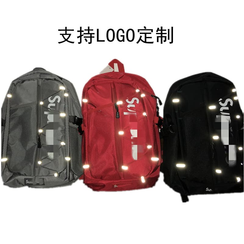 Fashion men and women Korean version Harajuku ulzzang street shooting backpack travel bag fitness bag ins reflective backpack school bag - KakoBuy Spreadsheet