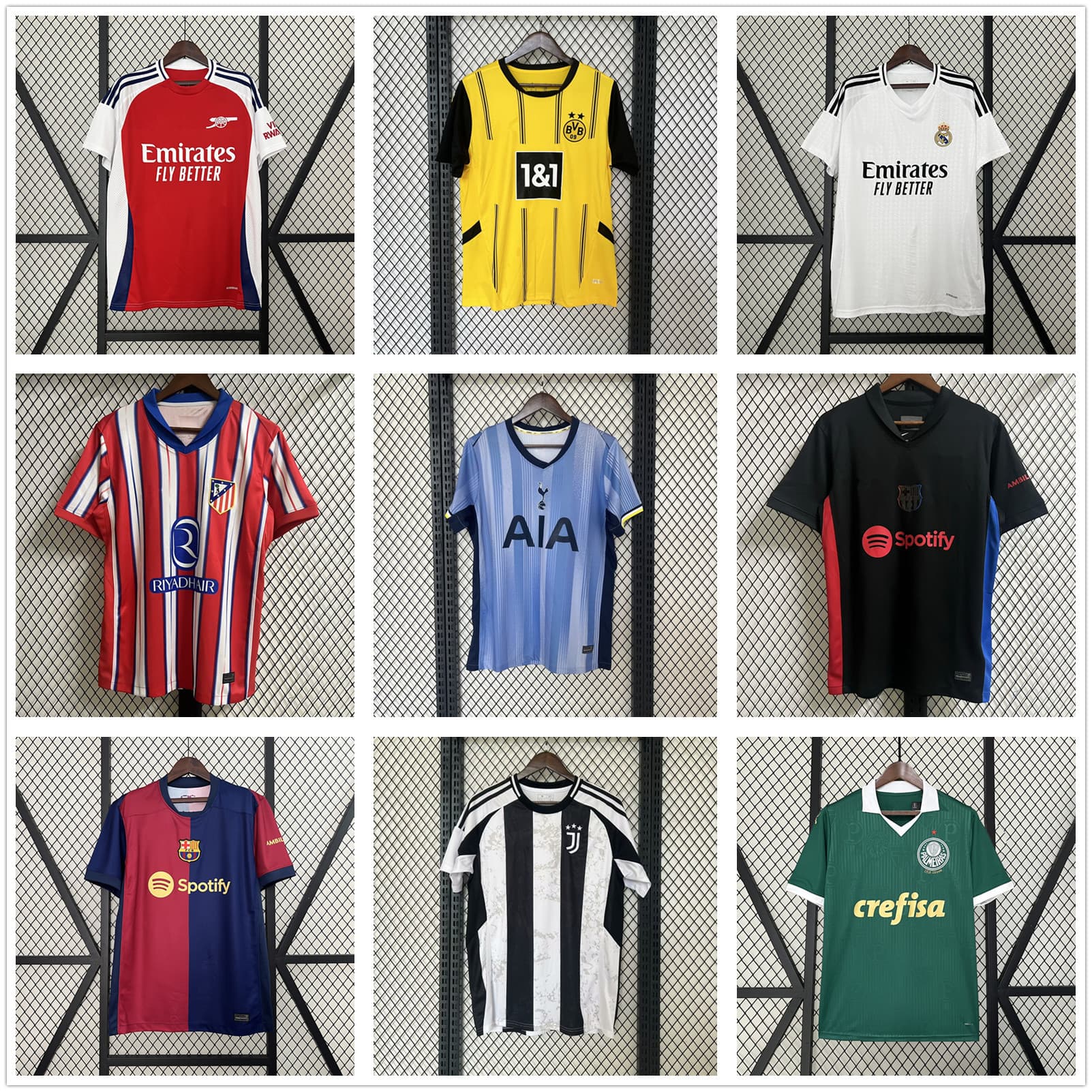 2425 League Club AC Manchester City Barcelona Paris Tottenham Dortmund Palmeiras Home and Away Thai Edition Tops - KakoBuy Spreadsheet